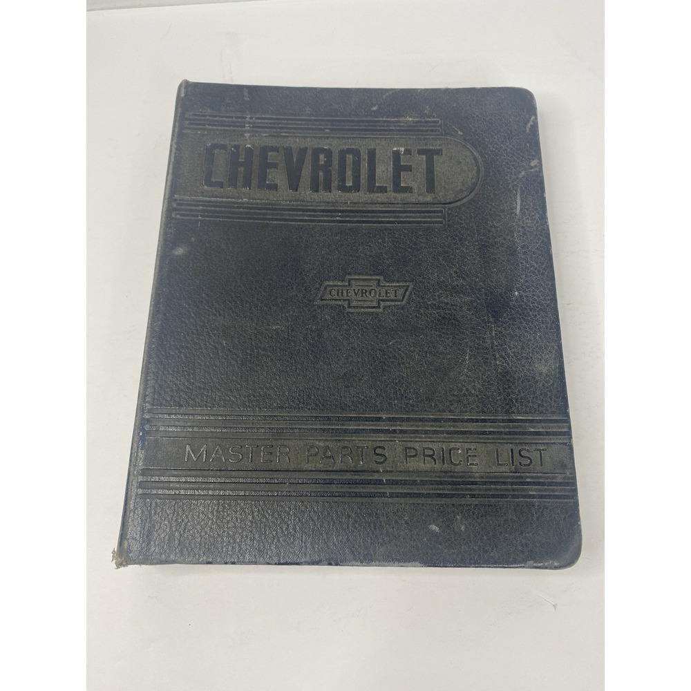 1929-1942 Chevrolet Master Parts Catalog Accessory GM Book Hard Back Binder READ